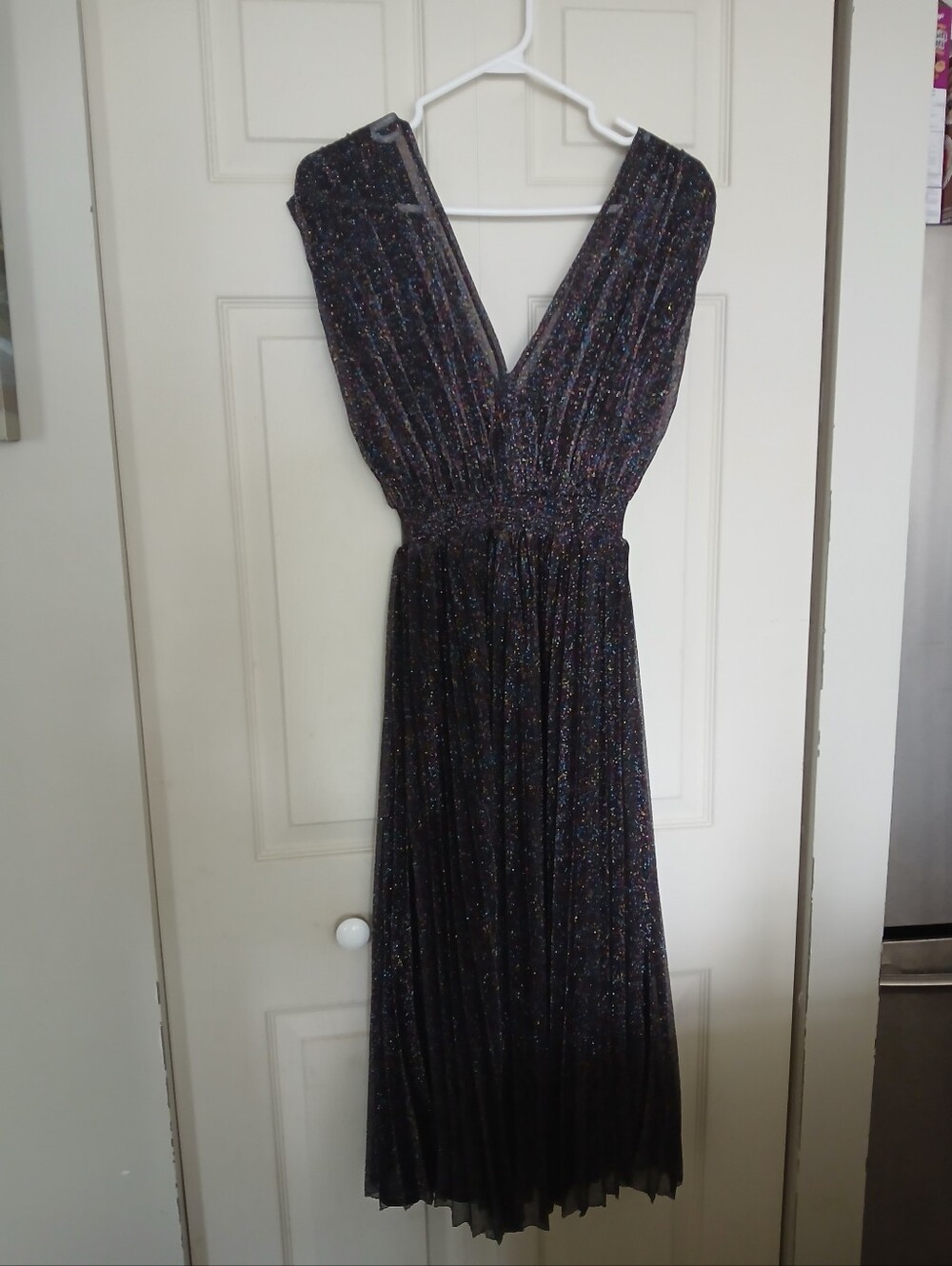 Zara metallic sparkling midi or maxi dress size small (S)